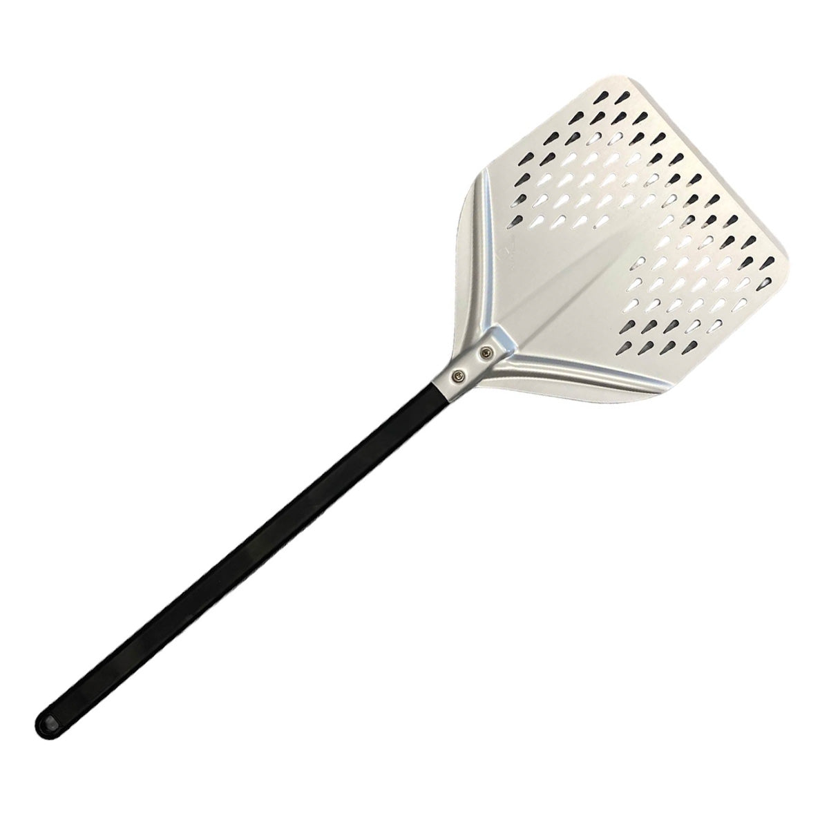 Perforated aluminum bread and pizza peel